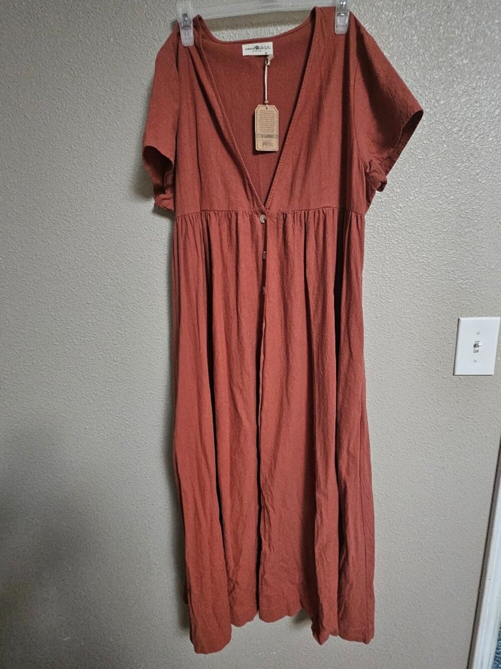 Natural life 100% cotton "linen like" dress